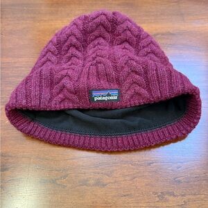 Patagonia Burgundy Knit Beanie